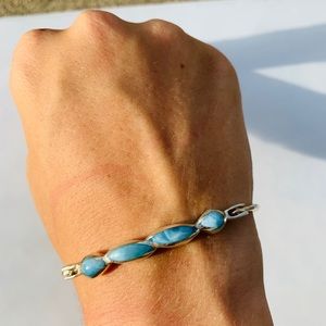 100% Genuine LARIMAR Bracelet! One size fits all!